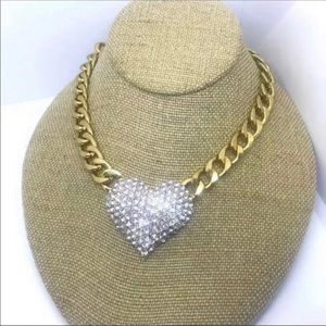 Gold Tone Link Necklace